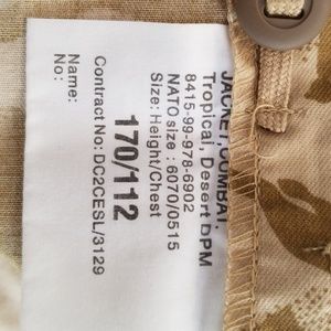 nato | Shirts | Combat Jacket Tropical Desert Dpm Camo Camouflage ...